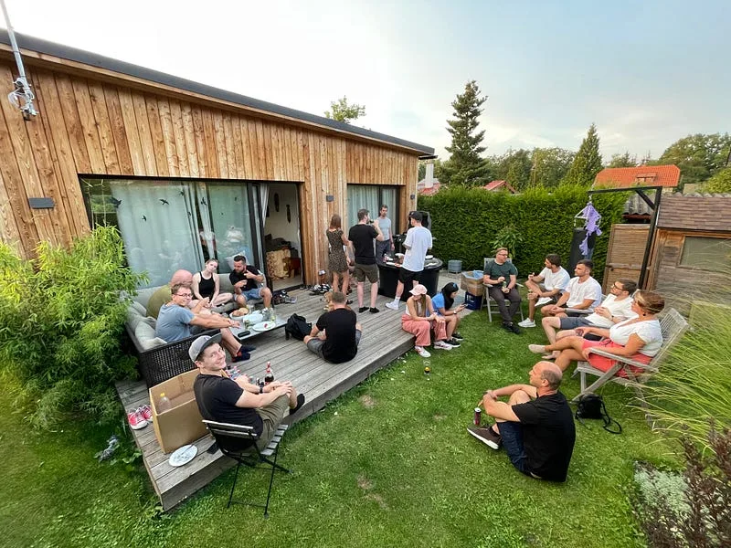 Dotidot mini teambuidling na zahrade.